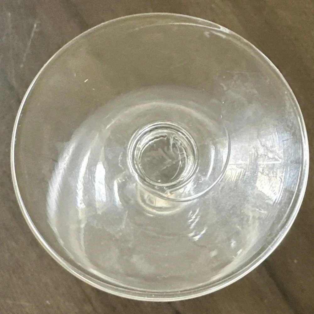 1 Salignac Cognac Glass White Embossed Lettering with Logo 4  1/2 
